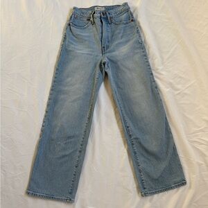 Madewell jeans THE PERFECT VINTAGE WIDE LEG CROP JEAN Size 25